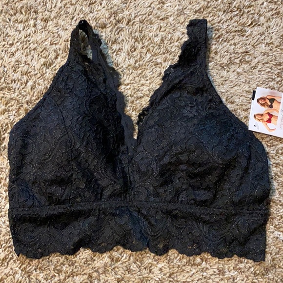 Smart & Sexy All Over Signature Lace Deep V Bralette Black. NWT - Picture 2 of 9